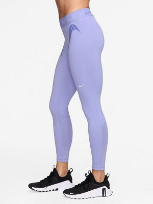 Сиреневый лед — леггинсы Nike Pro Mid Rise 7/8 с графикой