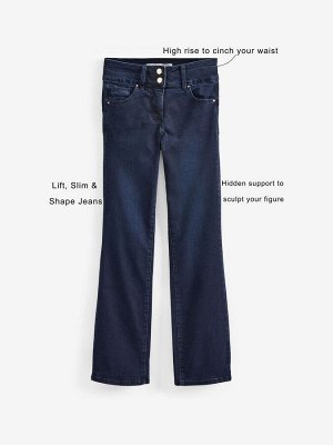 Джинсы Ink Blue Denim - облегающие джинсы Lift Slim And Shape Bootcut