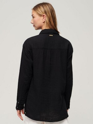 Пляжная рубашка Superdry Longline из 100% хлопка
