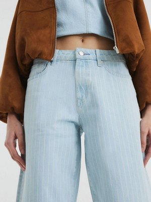 Джинсы River Island с бочкообразными полосками и швами