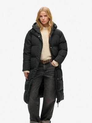 Черный - Длинный пуховик Superdry Studios