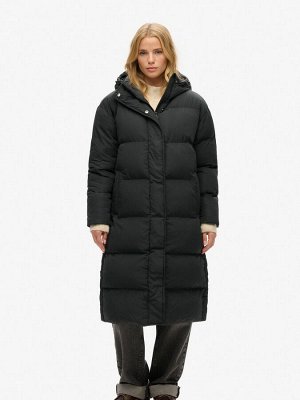 Черный - Длинный пуховик Superdry Studios