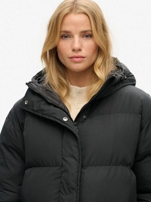 Черный - Длинный пуховик Superdry Studios