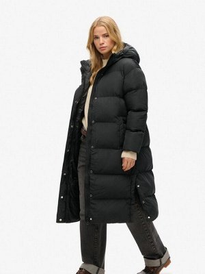 Черный - Длинный пуховик Superdry Studios