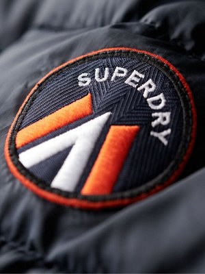 Eclipse Navy - куртка Superdry Fuji Quilt с капюшоном и стеганым узором