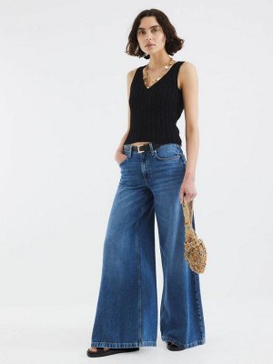 Мешковатые джинсы River Island с низкой талией и поясом