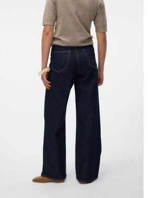 Джинсы VERO MODA Wide Leg Dark Denim с прошитыми карманами