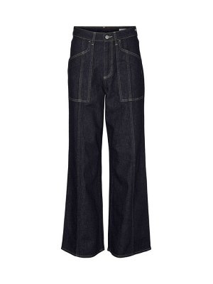 Джинсы VERO MODA Wide Leg Dark Denim с прошитыми карманами