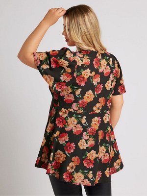Блузка Yours Curve London с V-образным вырезом