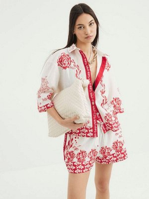 Рубашка River Island Boxy Shell Riviera из 100% хлопка