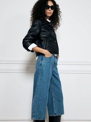 Джинсы-кюлоты River Island Denim с высокой талией, 100% хлопок