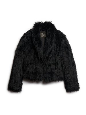 Короткая шуба из искусственного меха Superdry