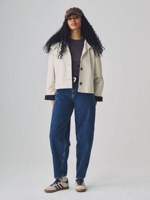 Джинсы VERO MODA Barrel Fit из 100% хлопка с высокой талией