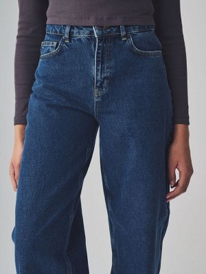 Джинсы VERO MODA Barrel Fit из 100% хлопка с высокой талией