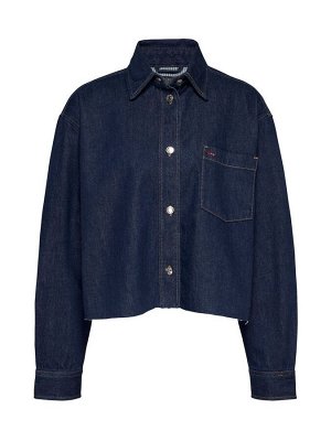 Укороченная джинсовая куртка-рубашка Tommy Jeans