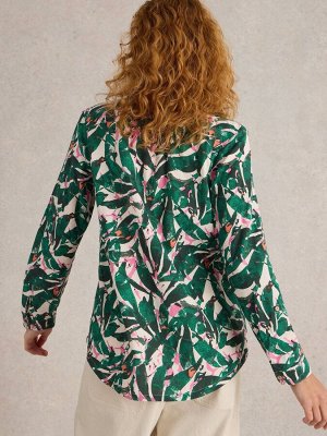 Рубашка Sophie из хлопка White Stuff Green