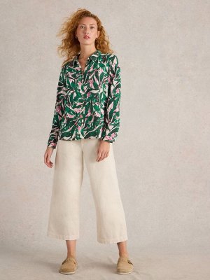 Рубашка Sophie из хлопка White Stuff Green