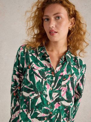 Рубашка Sophie из хлопка White Stuff Green