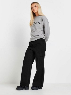 Джинсы-карго PixieGirl Petite Blk Pull On из 100% хлопка