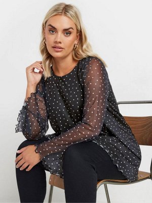 Топ Yours Curve Mesh Flute Sleeve