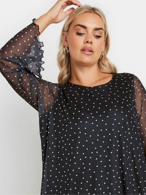 Топ Yours Curve Mesh Flute Sleeve