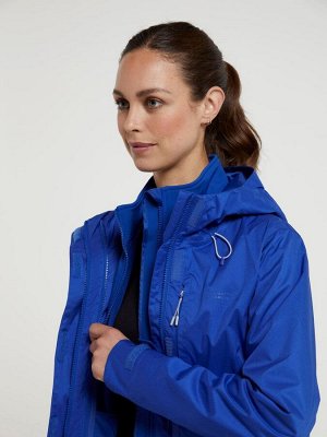 Синяя женская водонепроницаемая куртка 3 в 1 от Mountain Warehouse
