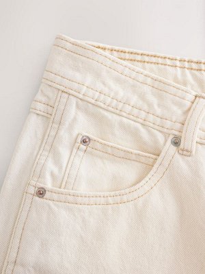 Джинсы Carpenter Wide Leg, 100% хлопок, экрю