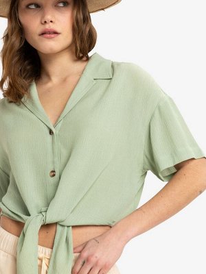 Укороченная футболка с короткими рукавами Roxy Salty Sweet