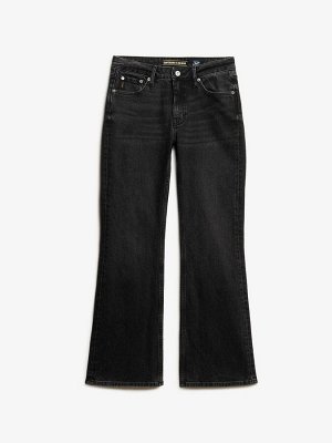 Wood Ridge Black - джинсы Superdry Vintage со средней посадкой и узкими джинсами-клеш