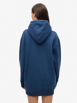 Платье с капюшоном и металлическим логотипом Superdry Luxe