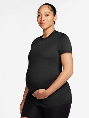 Черный - топ с коротким рукавом Nike Maternity One