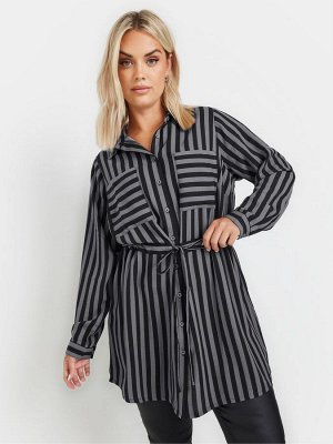 Рубашка-туника Yours Curve Stripe Utility