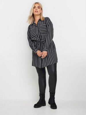 Рубашка-туника Yours Curve Stripe Utility