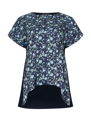 Топ с короткими рукавами M&Co Petite Woven Front