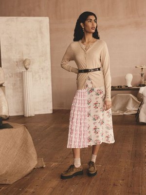 Ecru Icon Bunches - плиссированная юбка Cath Kidston