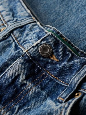 Blue Ground — джинсы Superdry средней посадки с широкими штанинами, 100% хлопок