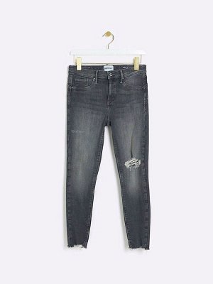 Джинсы-скинни River Island Bum Sculpt с высокой талией и рваными краями