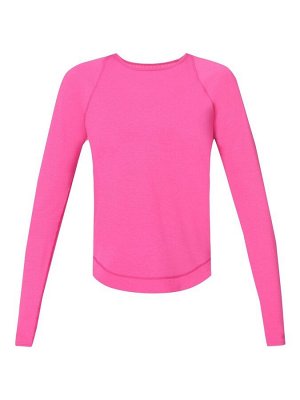 Розовый топ с длинными рукавами Sweaty Betty Breathe Easy