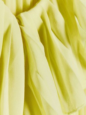 Желтая блузка River Island с длинными рукавами и складками
