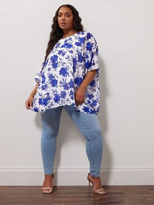 Синий - Топ-кейп Yours Curve London