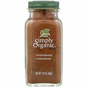 Simply Organic, Корица Вьетнамская, 2,45 унции (69 г)