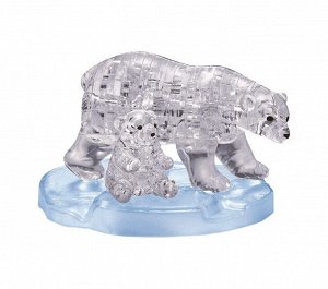 3D головоломка Два белых медведя