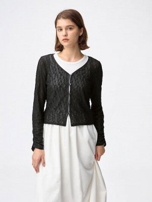 GU Lace Cardigan – Ажурный кардиган с застёжкой на пуговицах