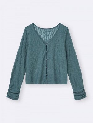 GU Lace Cardigan – Ажурный кардиган с застёжкой на пуговицах