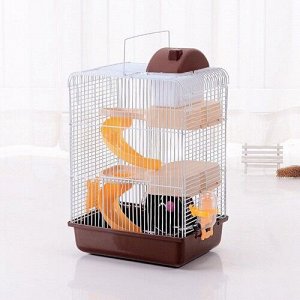 Клетка для ГРЫЗУНОВ 31*24*45 горки +колесо+домик+поилка+кормушка Z-С110