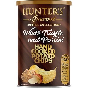 Hunter's Potato Chips White Truffle & Porcini - премиальные картофельные чипсы с белыми грибами и белым трюфелем