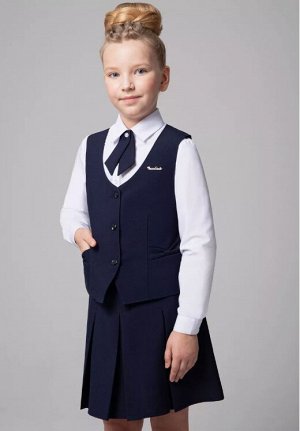 Жилет девочка п. виск. черный