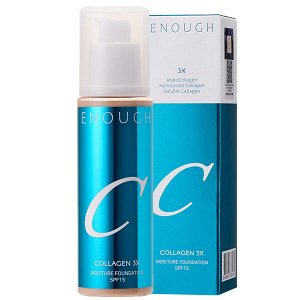 Увлажняющий тональный крем для лица с коллагеном Enough Collagen 3X Moisture Foundation SPF15 # N30 Sand, 100мл