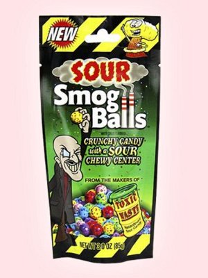 Кислые конфеты Toxic Waste Smog Balls / Токсик Смог Боллс 85 гр