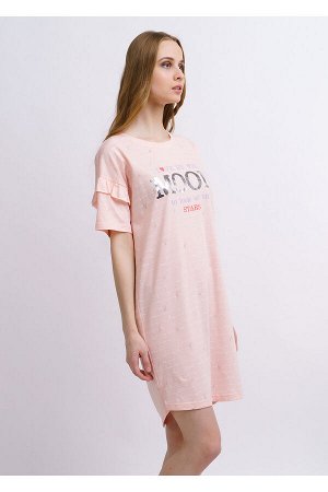 #82448 Платье (CLEVER) св.розовый/молочный